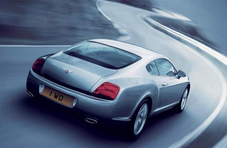 rear quarter view of the Bentley Continental GT W12