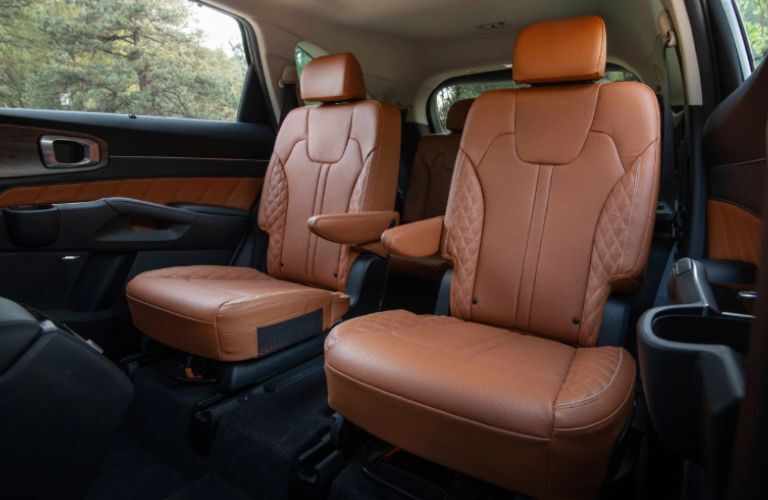 Rear seat view of the 2023 Kia Sorento