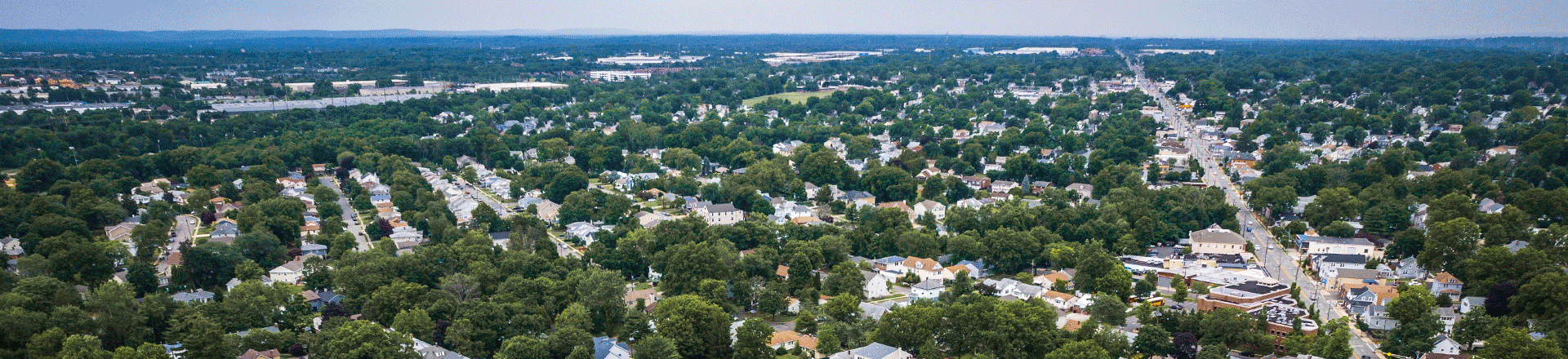Aerial view of Edison New Jersey