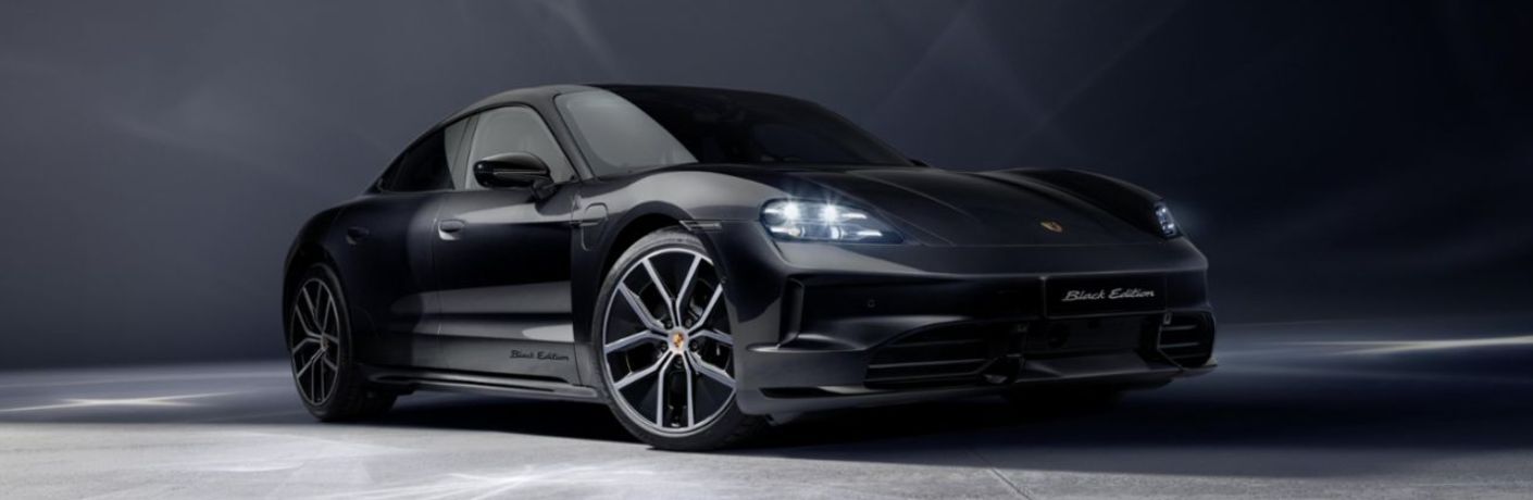 2026 Taycan Black Edition Sedan exterior front side view