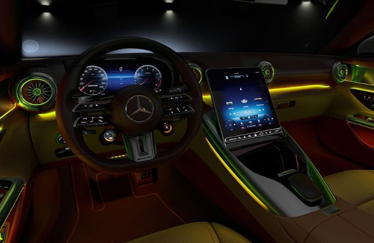 Cockpit view of the 2023 Mercedes-AMG SL Roadster