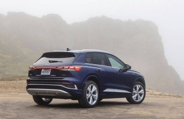 Back view of the 2023 Audi Q4 e-tron