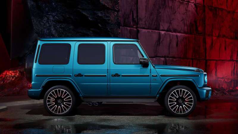 A side external view of the 2025 Mercedes-Benz AMG® G 63 SUV near Scottsdale