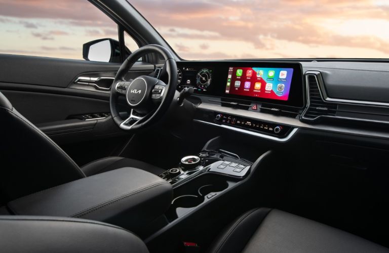 dashboard view of the 2023 Kia Sportage Plug-In Hybrid