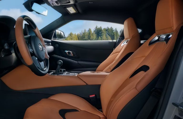 Interior view of the 2023 Toyota GR Supra A91-MT edition
