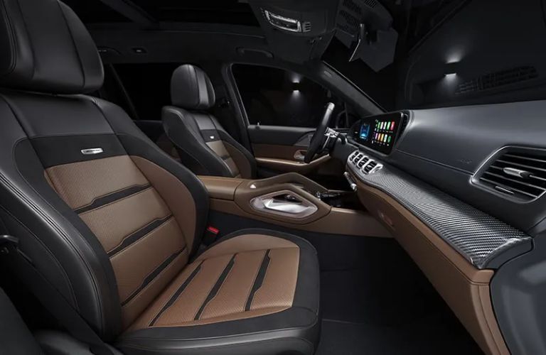 2025 Mercedes-Benz AMG GLS 63 SUV interior front seats and dashboard