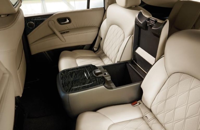 rear seat view of an old Nissan model