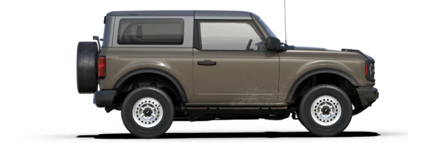 Ford Bronco Base trim level side view on white background