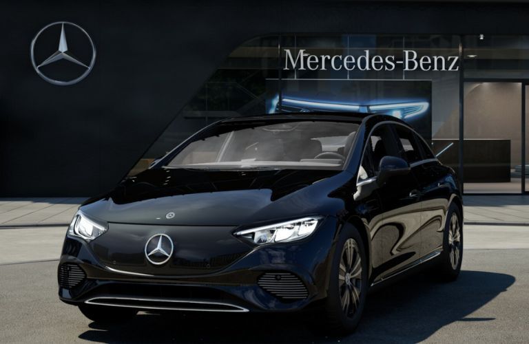 2024 MB EQE 350+ Sedan front and side view