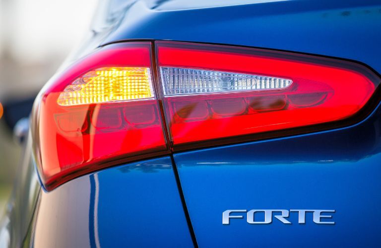 Taillight of the 2016 Kia Forte
