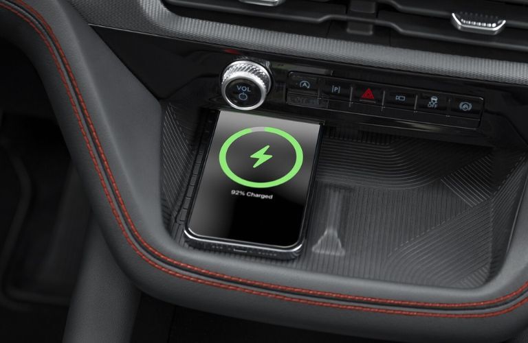Wireless charging pad in the 2025 Ford Explorer