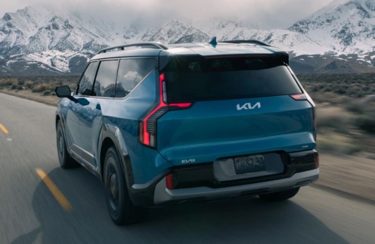 2024 Kia EV9 side and back view