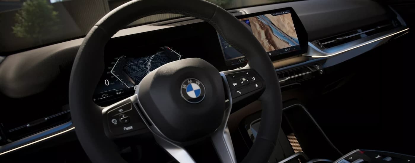 Steering wheel and dashboard in a 2026 BMW X2