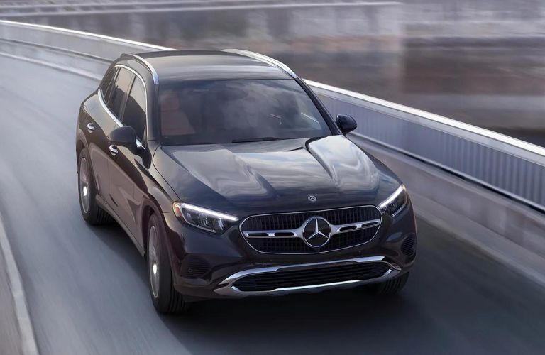 aerial front view image of the 2025 Mercedes-Benz GLC SUV