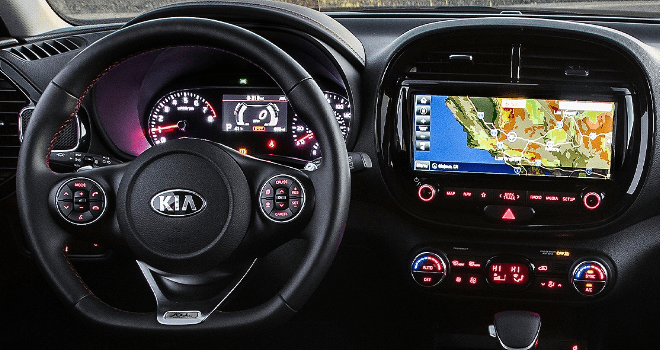 Wheelchair-accessible Kia Soul interior dash