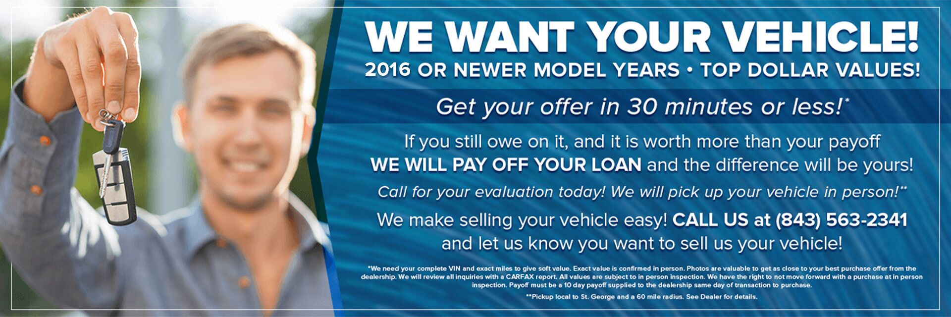 We Want Your Vehicle