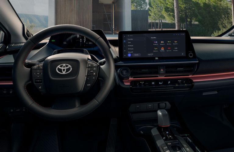 2024 Toyota Prius Prime steering and dashboard