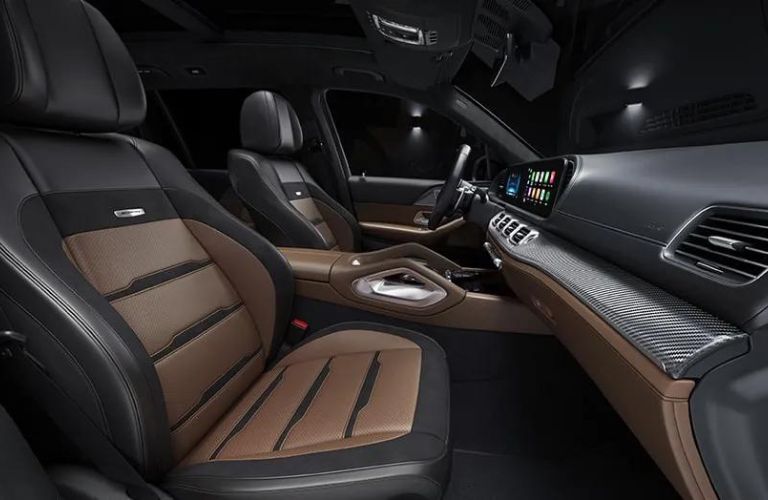 interior seats, steering, and dashboard of the 2024 Mercedes-Benz GLS 63 4MATIC+