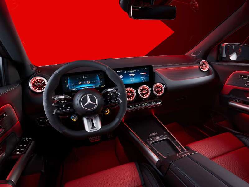 The cockpit of the 2026 Mercedes-AMG® GLA 35 SUV