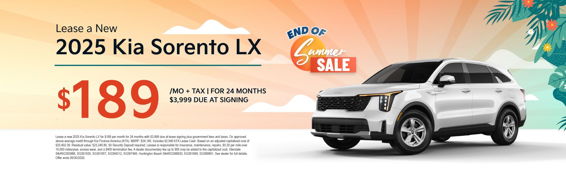 SEP25 Special Sorento