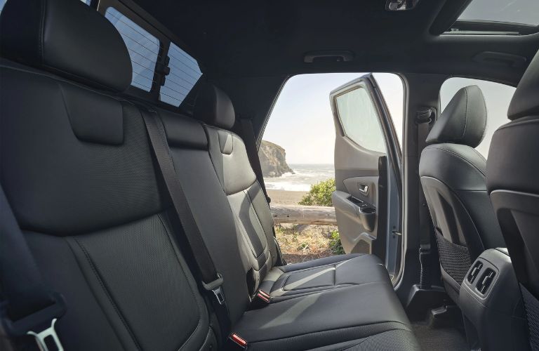 rear seat view of the 2024 Hyundai Santa Cruz