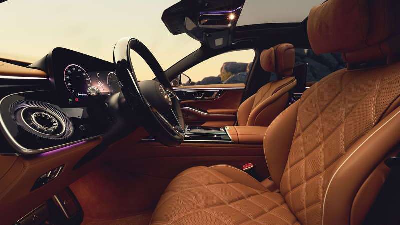 The cockpit of the 2027 Mercedes-Maybach S-Class Sedan