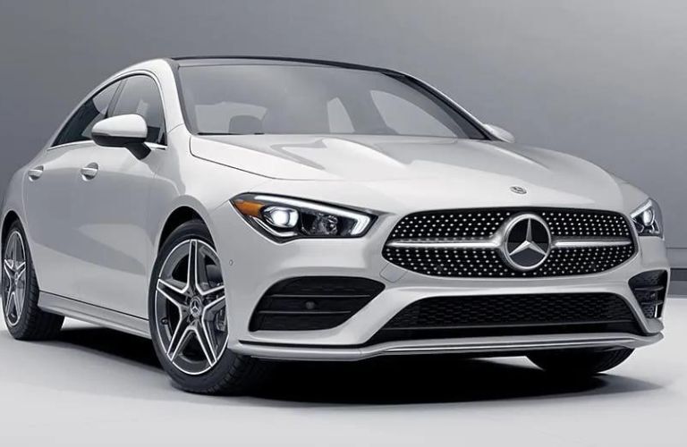 One white color 2023 Mercedes-Benz CLA is shown.