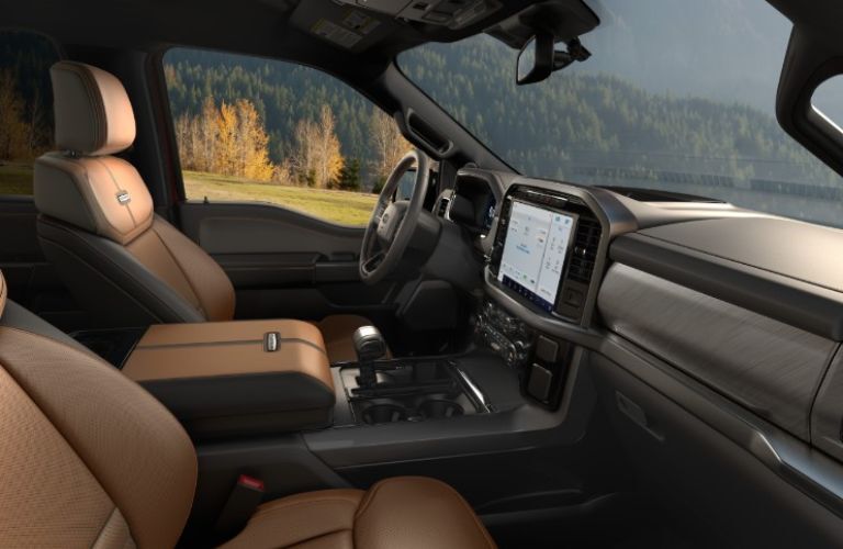 2021 Ford F-150 interior view