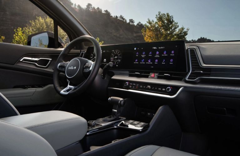 dashboard view of the 2025 Kia Sportage