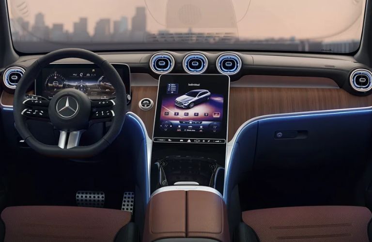 cockpit of a Mercedes-Benz