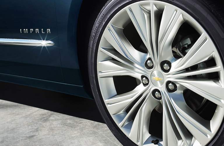 2018 Chevy Impala closeup of the wheel