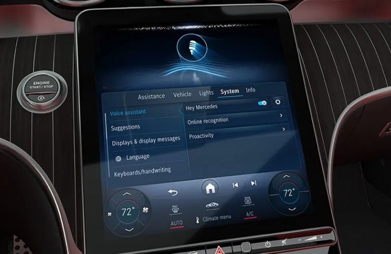 Mercedes-Benz touchscreen display