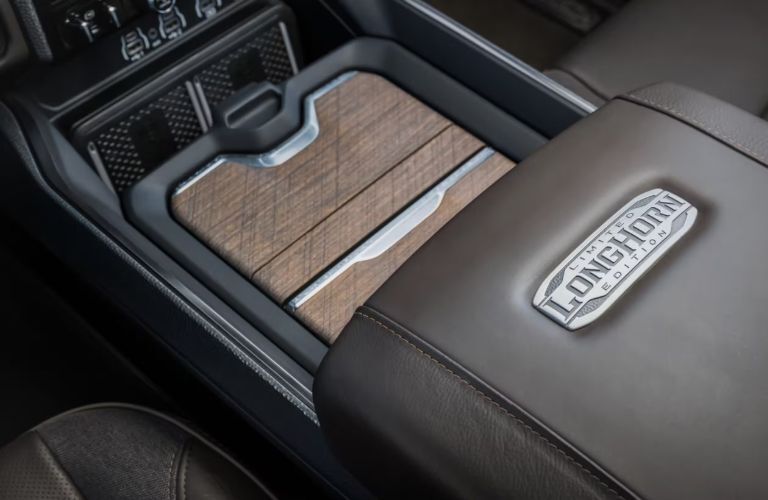 Limited Longhorn badging in the interior of the Ram 3500 Limited Longhorn