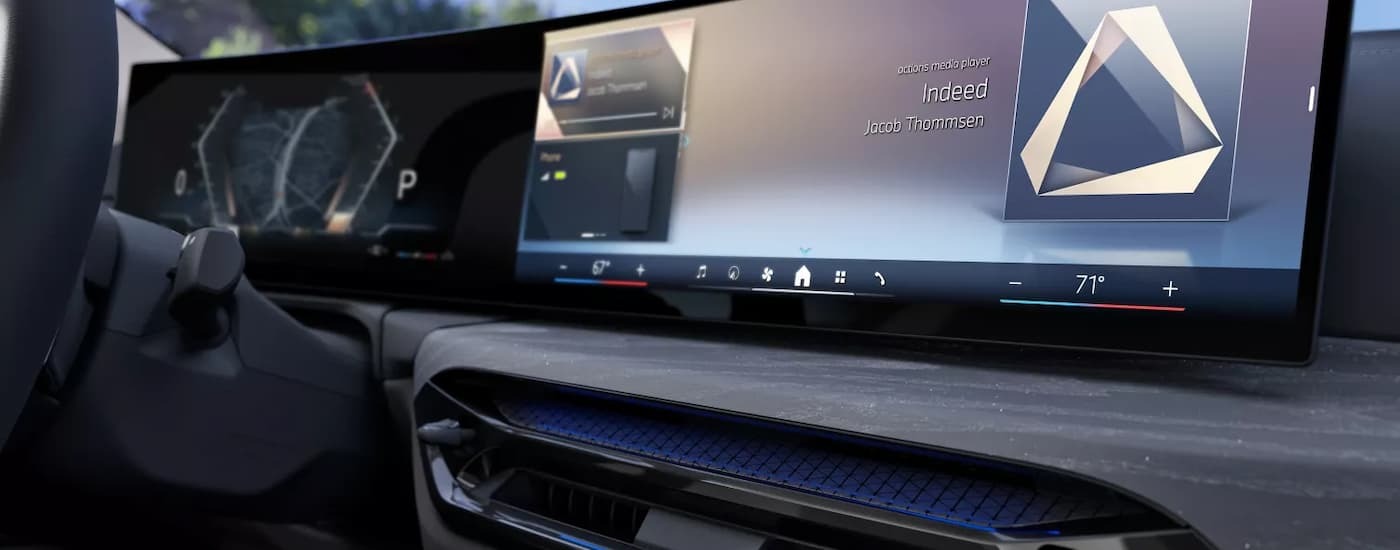 Infotainment screen in a 2026 BMW 4 Series Gran Coupe