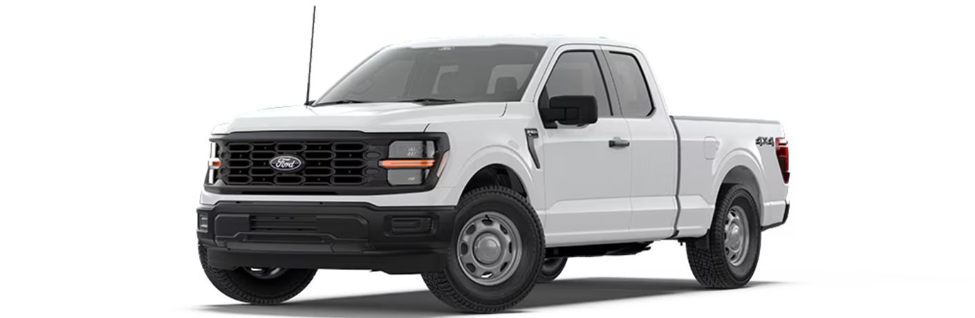 2026 Ford F-150 with white paint on white