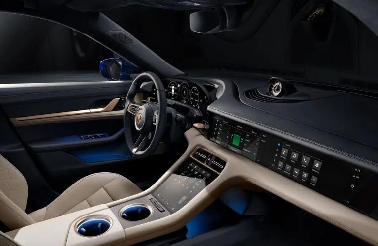 2020 Porsche Taycan interior front dash