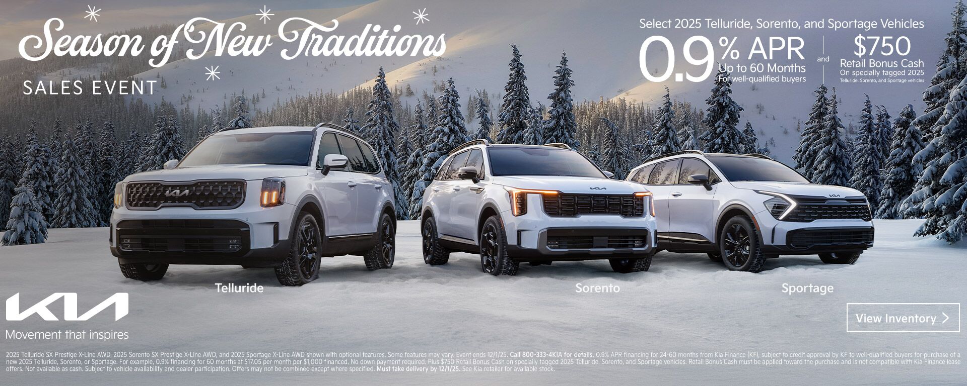 2025 Season of New Traditions Sales Event