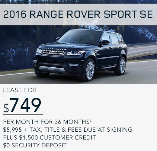 2016 Range Rover Sport SE Special Offer