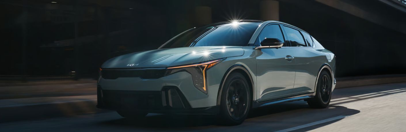 front and side view of a Kia