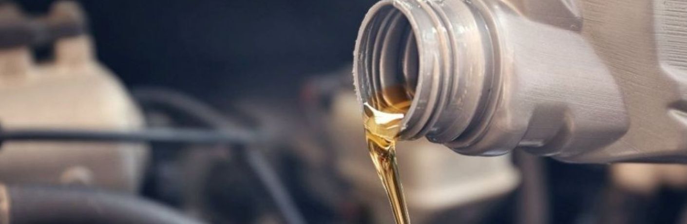 Oil pouring from a canister