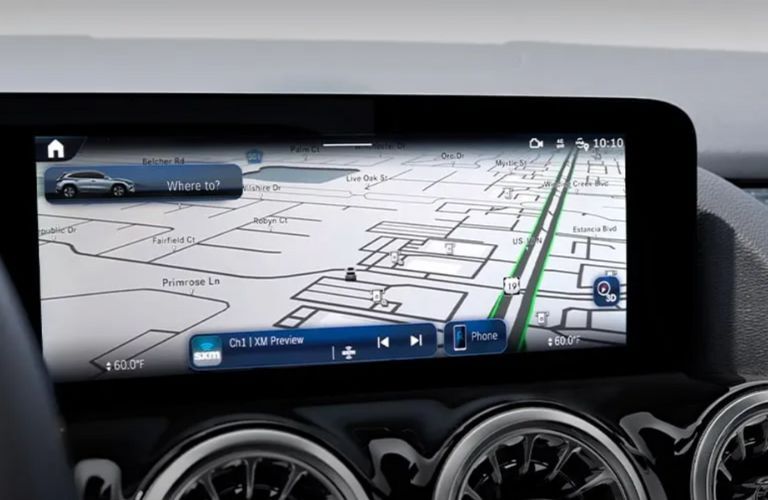 navigation system of a Mercedes-Benz