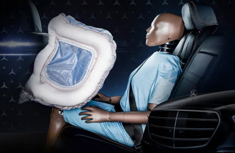 pictorial depiction of the airbag system in the 2025 Mercedes-Benz S-Class Sedan