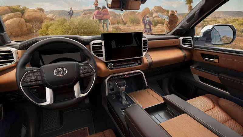 The cockpit of the 2026 Toyota Sequoia