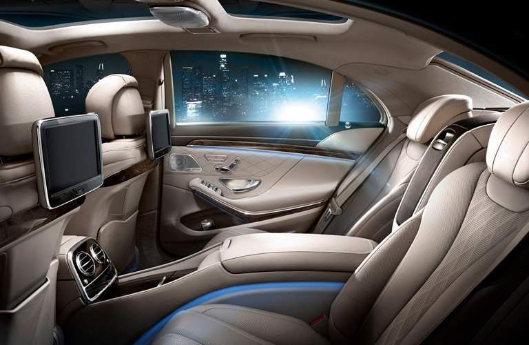 Rear seats of the 2017 Mercedes-Benz S-Class sedan