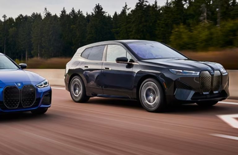 2024 BMW i5 on the road