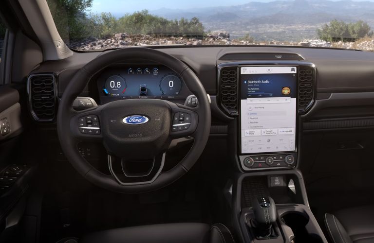 2025 Ford Ranger steering and dashboard