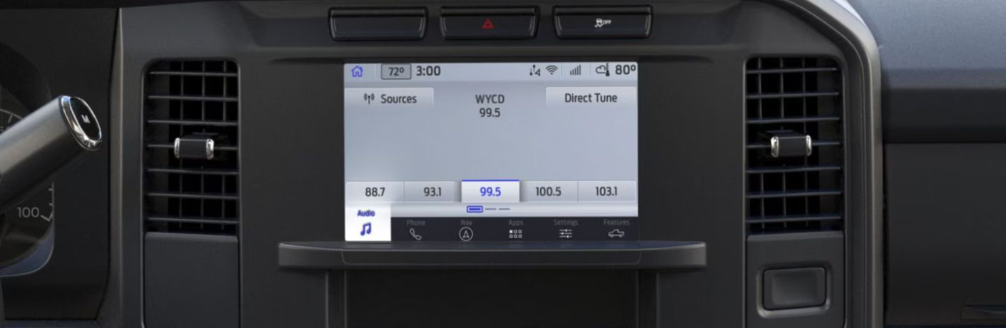 2026 F-350 XL touchscreen display