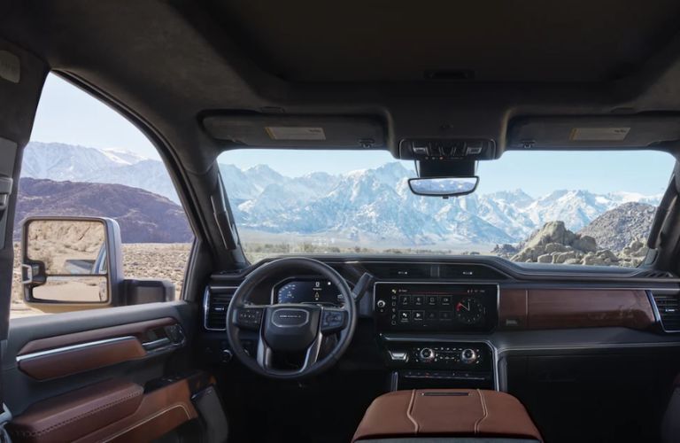 dashboard view of the 2024 GMC Sierra 3500