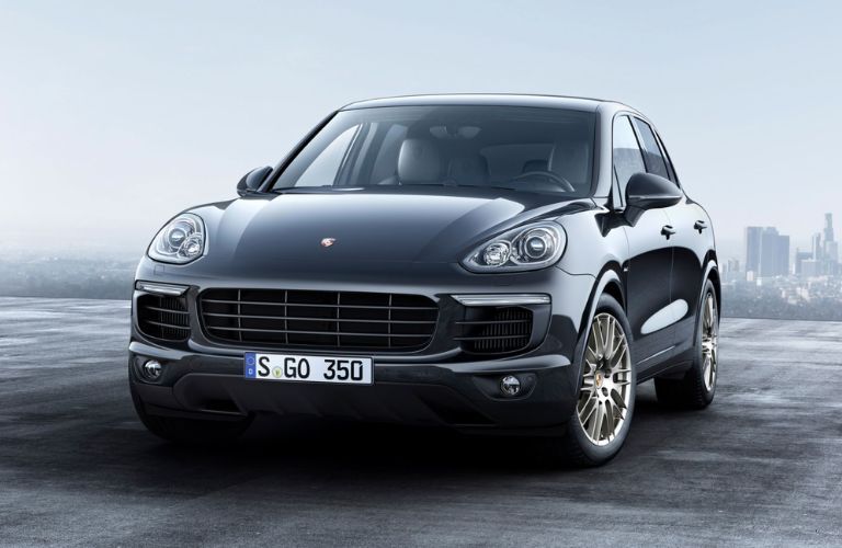 A 2016 Porsche Cayenne on a smooth road