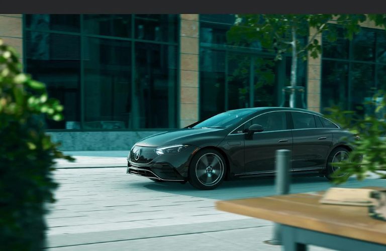 Mercedes-Benz EQE Sedan on a road